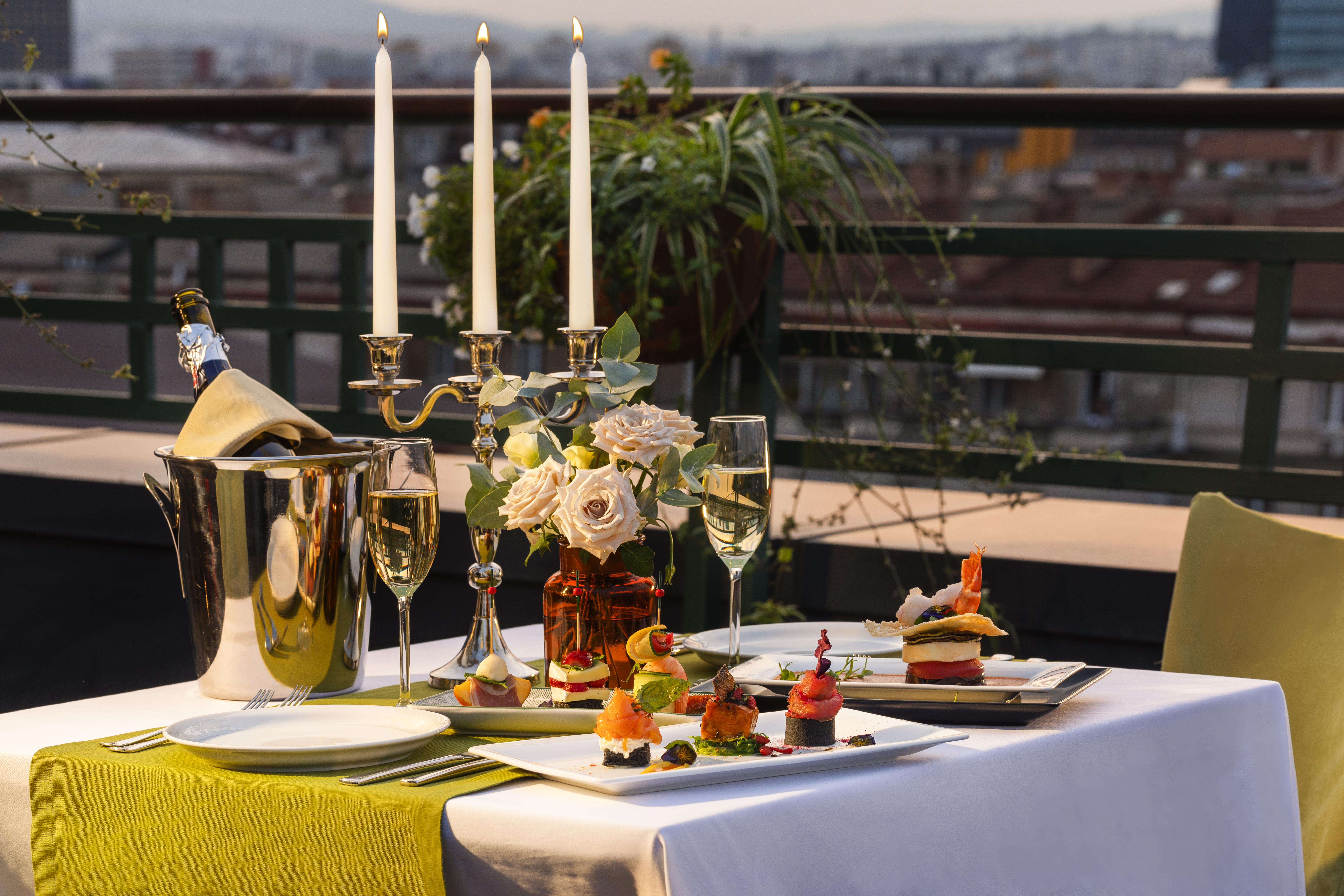 Grand Hotel Sofia Exterior photo A table set for a meal